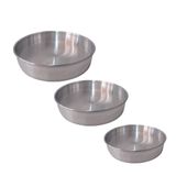 Tabuleiro Alto Redondo De Aluminio Torta Bolo 3pç Nº34/29/25