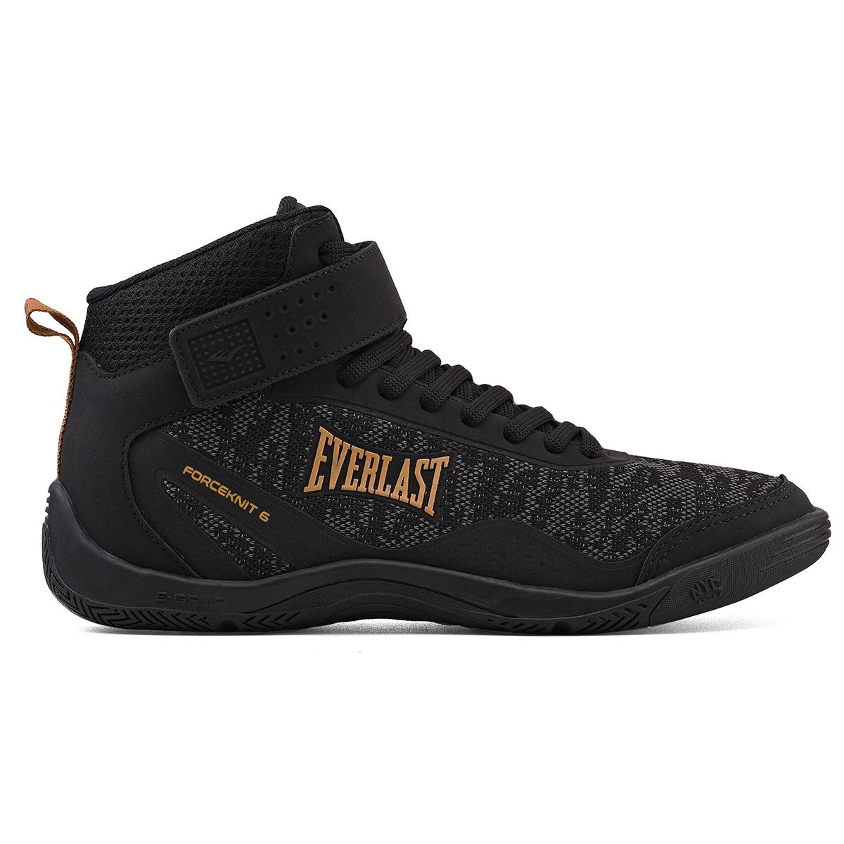 Tenis Everlast Forceknit 6 Preto/dourado 042