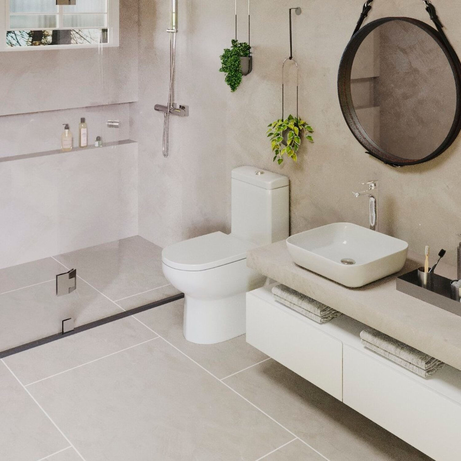 Cuba De Apoio Para Banheiro/lavabo Cerâmica Quadrada 39 Cm Manplex Branco Brilho