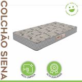 Colchão Solteiro Molas Ensacadas Siena 22cmx88cmx188cm Prata