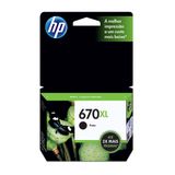Cartucho De Tinta Hp 670xl Cz117ab Deskjet 4615 4625 5525 Preto