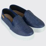 Tenis Casual Slip On Flatform Feminino Moleca 5712.304.27817 - Marinho/prata - 36
