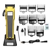 Maquina Ng 2053a Wmark Corte De Cabelo Profissional Dourado