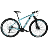 Bicicleta RINO EVEREST 29 Freio a Disco - Cambios Shimano 24v - AZUL 19