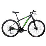 Bicicleta Aro 29 Trust Tx 200 - 24 Velocidades - Aluminio - Preto/verde - 21 "