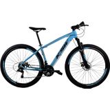 Bicicleta 29 KSW Cambios Shimano Aro 29 Freio A Disco 21V - AZUL, 19