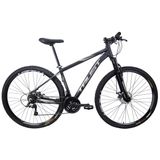 Bicicleta Aro 29 Trust Tx 200 - 24 Velocidades - Aluminio - Preto/prata - 21 "