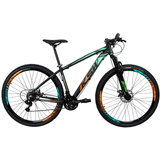 Bicicleta Aro 29 Ksw Xlt Color - 24 Velocidades - Laranja/verde - 21 "