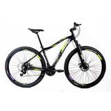 Bicicleta Aro 29 Rino Monalisa - Freio A Disco - 24 Velocidades - Preto+verde+violeta - 15