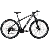 Bicicleta Aro 29 Ksw Xlt Color - 24 Velocidades - Preto/prata - 17 "
