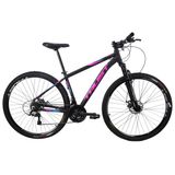 Bicicleta Aro 29 Trust Tx 200 - 24 Velocidades - Aluminio - Pink+azul - 15 "