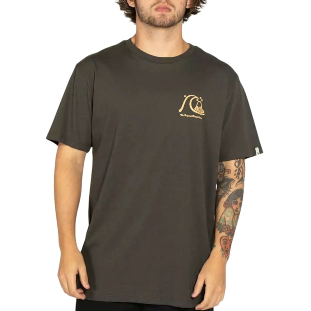 Camiseta Quiksilver The Original Cinza Escuro