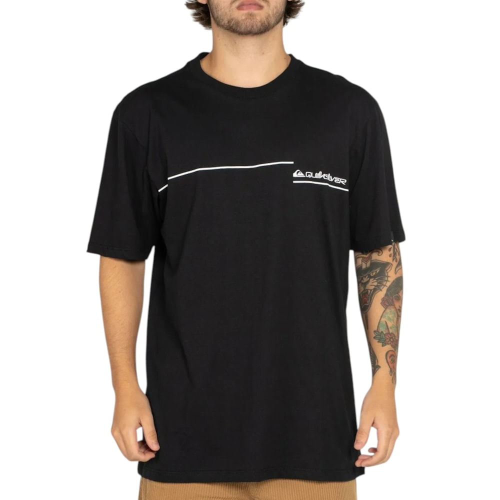 Camiseta Quiksilver New Lines Preta