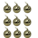Bolinha De Natal Lisa C/ 9 Peças 6cm- Multiart Multiart