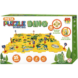 Pista Estilo Quebra-cabeça Dinossauro C/ 25 Peças - Dm Toys Dm Toys