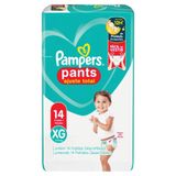 Fralda Descatável Pampers, Pants Ajuste Total, Pacotão Extra Grande - 8 Pacotes Com 14 Tiras