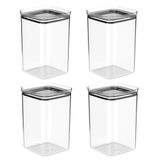 Kit 4un Pote De Alimentos 3,5l Cozinha Hermetico - Ou