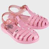 Chinelo Sandália Slide Infantil Meninas Ipanema Duo Aranha 22459 - Rosa/rosa Transparente - 26