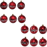 Bolinha De Natal Mix De Modelos C/ 6 Peças 6cm- Dizeres- Chibrali Chibrali