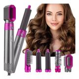 5 Em 1 Escova Secador Cabelo Pente Modelador Ar Quente
