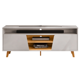 Rack Bancada Tv 60 Pol 150 Cm Lana Bali Cedro Dj Moveis