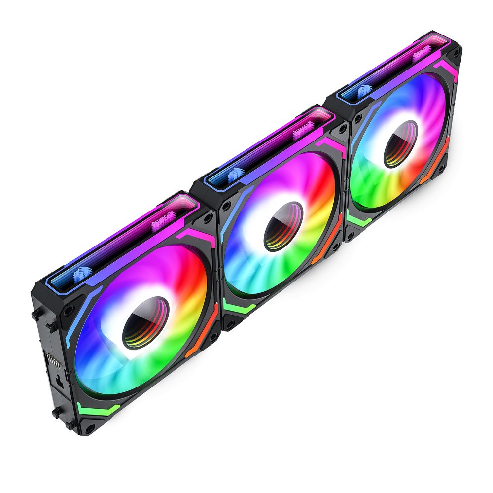 Kit 3 Cooler 120mm Argb Redragon Preto Gc-f012 - Carrefour