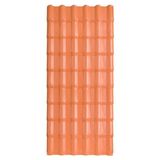 Kit 15 Telhas Plan Pvc 1,98x0,88x1,6cm 6 Ondas Afort Marrom