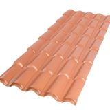 Kit 10 Telhas Pvc Colonial 17 2,30cm X 0,86cm X 1.7cm 5 Ondas Marrom