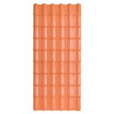 Kit 20 Telhas Plan Pvc 1,98x0,88x1,6cm 6 Ondas Afort Marrom