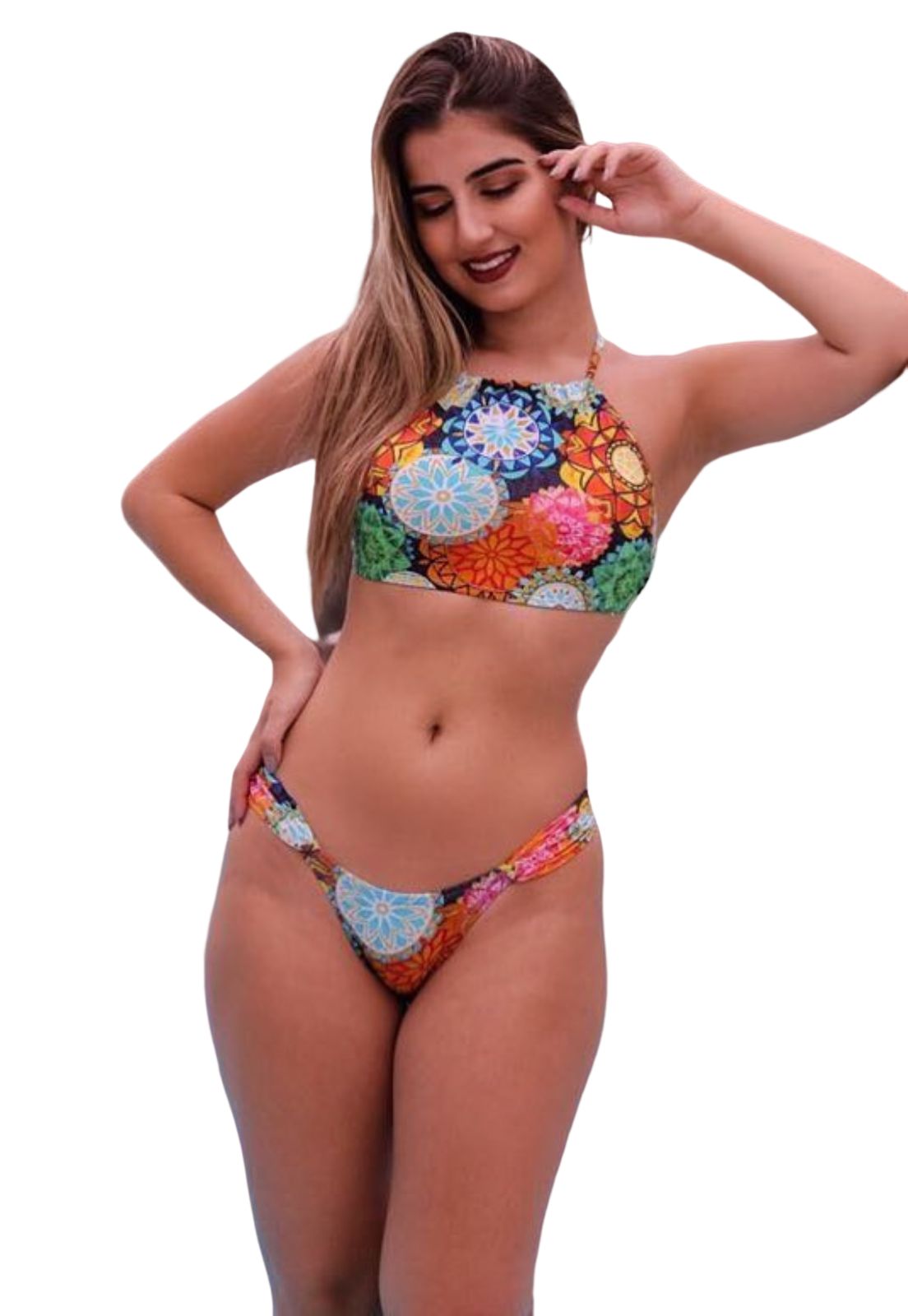 Biquíni Feminino Cropped Com Calcinha Bombom