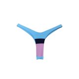 Calcinha De Biquíni Feminino Tri-color Fio Duplo E Asa Delta