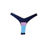 Calcinha De Biquíni Feminino Tri-color Fio Duplo E Asa Delta