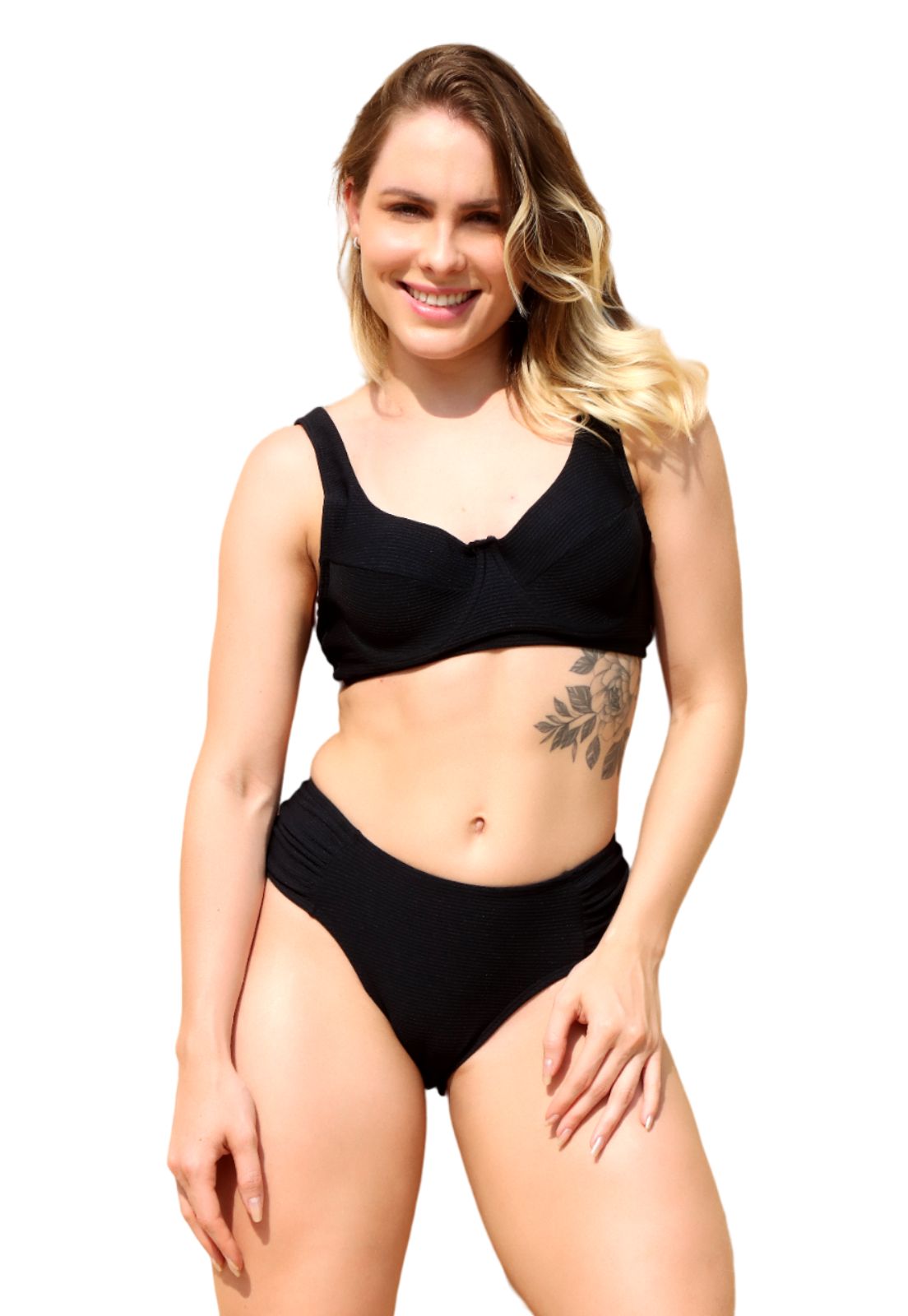 Biquíni Feminino Meia Taça Com Bojo Calcinha Bombom