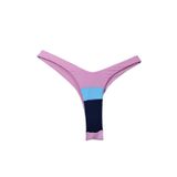 Calcinha De Biquíni Feminino Tri-color Fio Duplo E Asa Delta