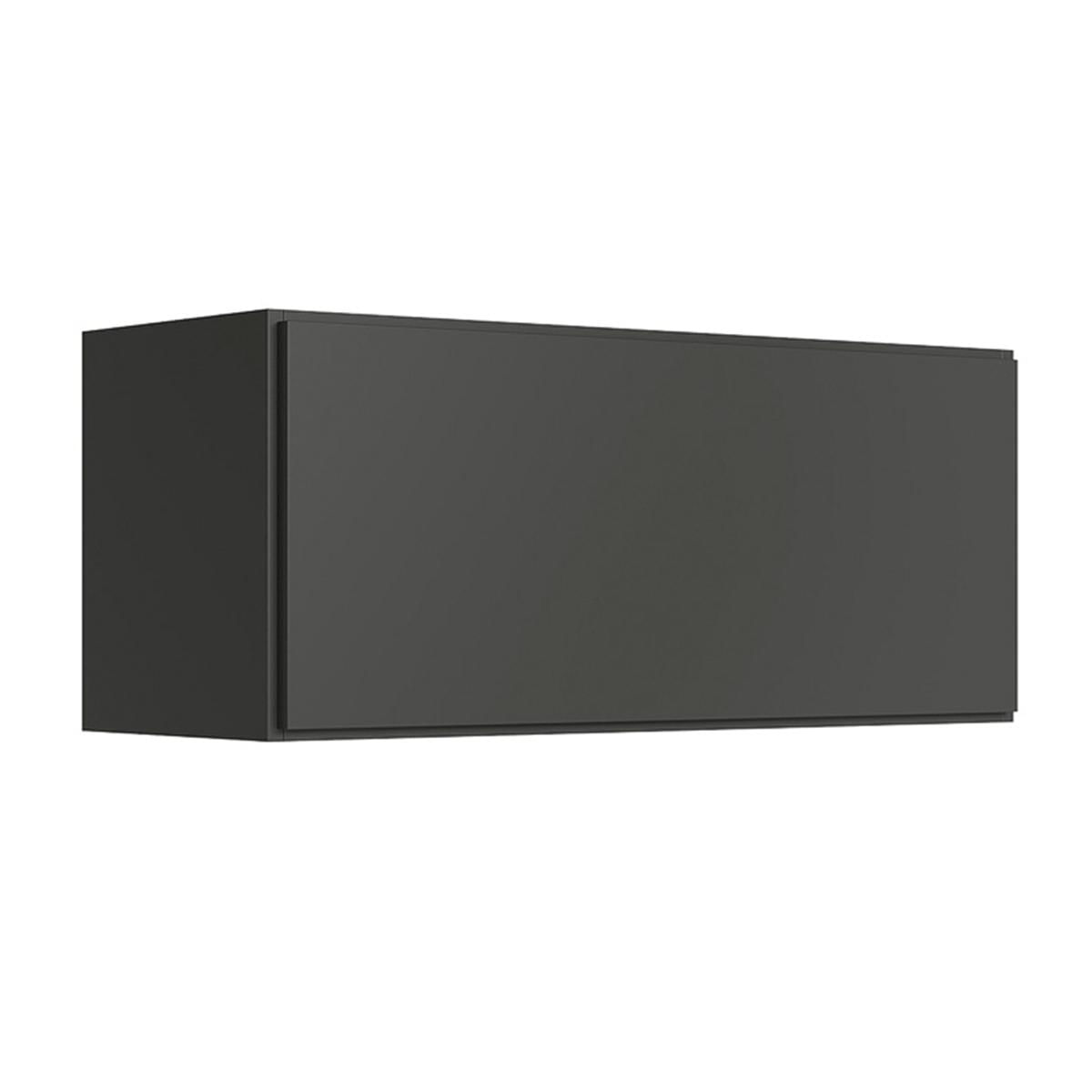 Armario Aereo Cozinha Acacia 80cm Com 1 Porta Basculante Cinza