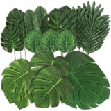 Folhas Tropicais Artificiais, Folhas De Selva, 78 Unidades Para Decoração