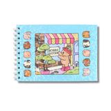 Livro De Colorir Bobbie Goods 50 Páginas Capa Dura Azul