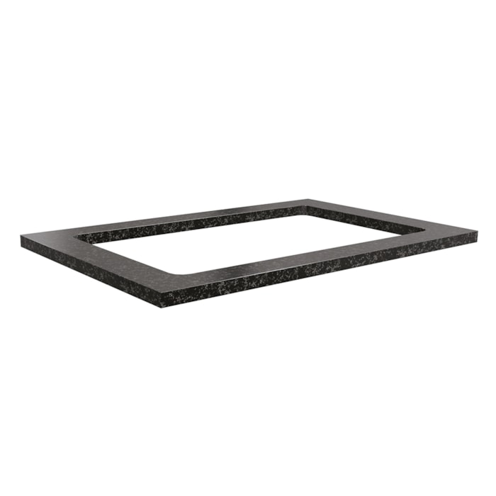 Tampo Para Balcao Cooktop 80 Cm Mdp S417 Preto Kappesberg