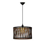 Pendente Nobre Preto Corda Náutica Luminaria Moderna