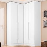 Guarda-roupa Modulado Dormitório Casal Canto Com 4 Portas Versatille Yescasa Branco