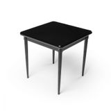 Mesa Para Sala De Jantar Em Madeira Maciça Preto