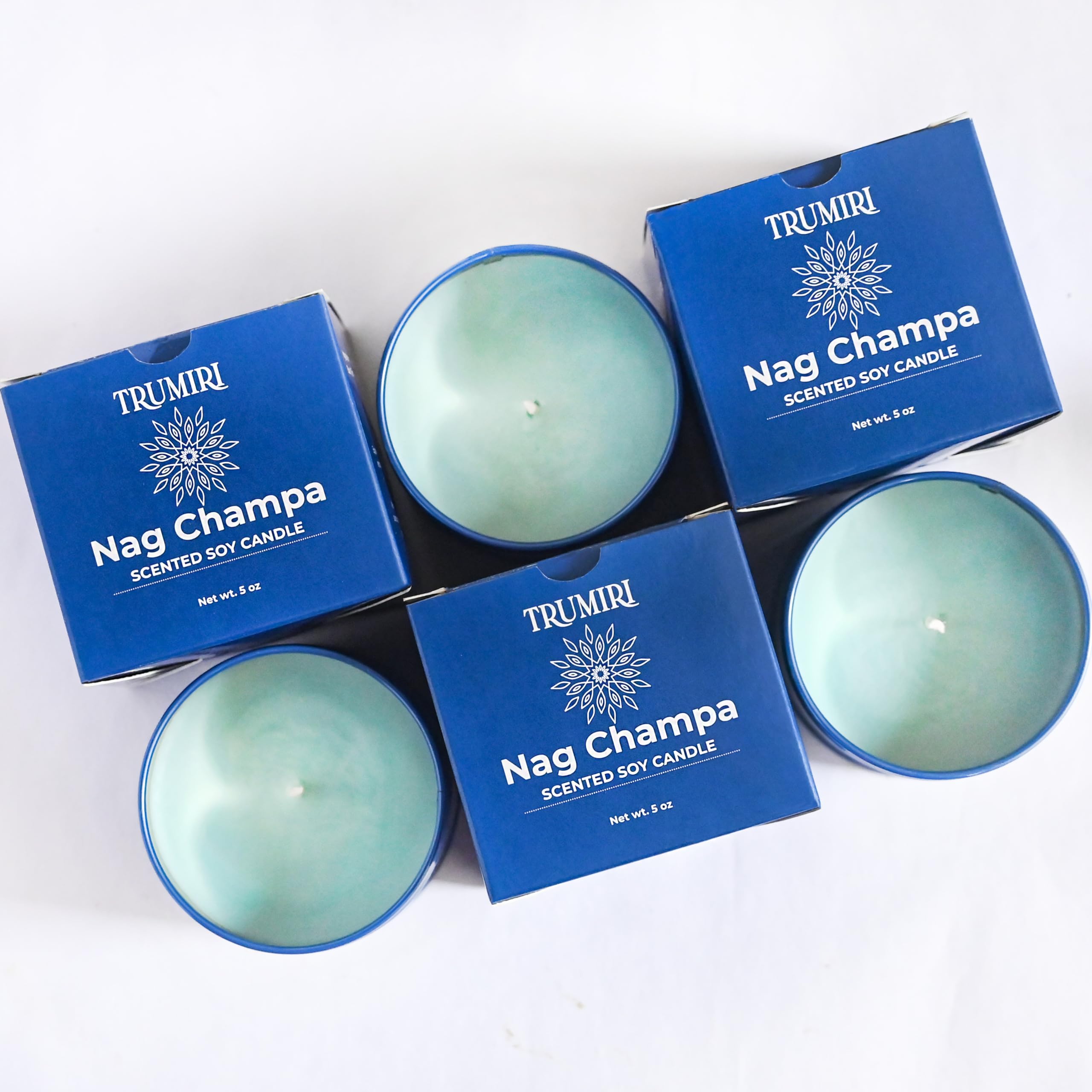 Vela Trumiri Nag Champa Perfumada, 150 Ml, Pacote De 3 Para Casa