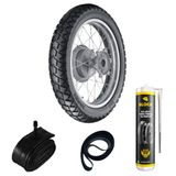 Pneu 90/90-21 54s Tr300 Vipal + Câmara + Cinta + Selante