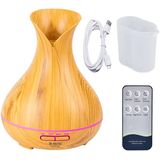 Difusor Ultrassônico De Óleos Essenciais Grande 23cm Led Vaso 12h Aroma