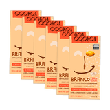 Kit 6x: Chocolate Branco Crocante Zero Açúcar Vegano Cookoa 75g
