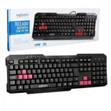 Teclado Multimídia Semi Mecânico Tecla Game Plug &amp; Play