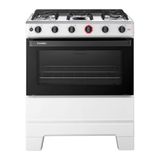 Fogão 5 Bocas Esmaltec F5iab5121 Ideal Super Mesa Em Aço Inox Acendimento Automático Branco Bivolt