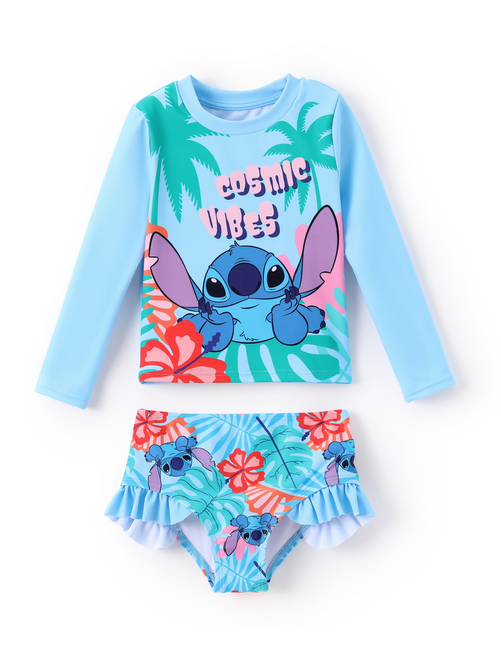 Roupa De Banho Disney Lilo &amp; Stitch Tankini Girl 6-7 Anos Upf 50+