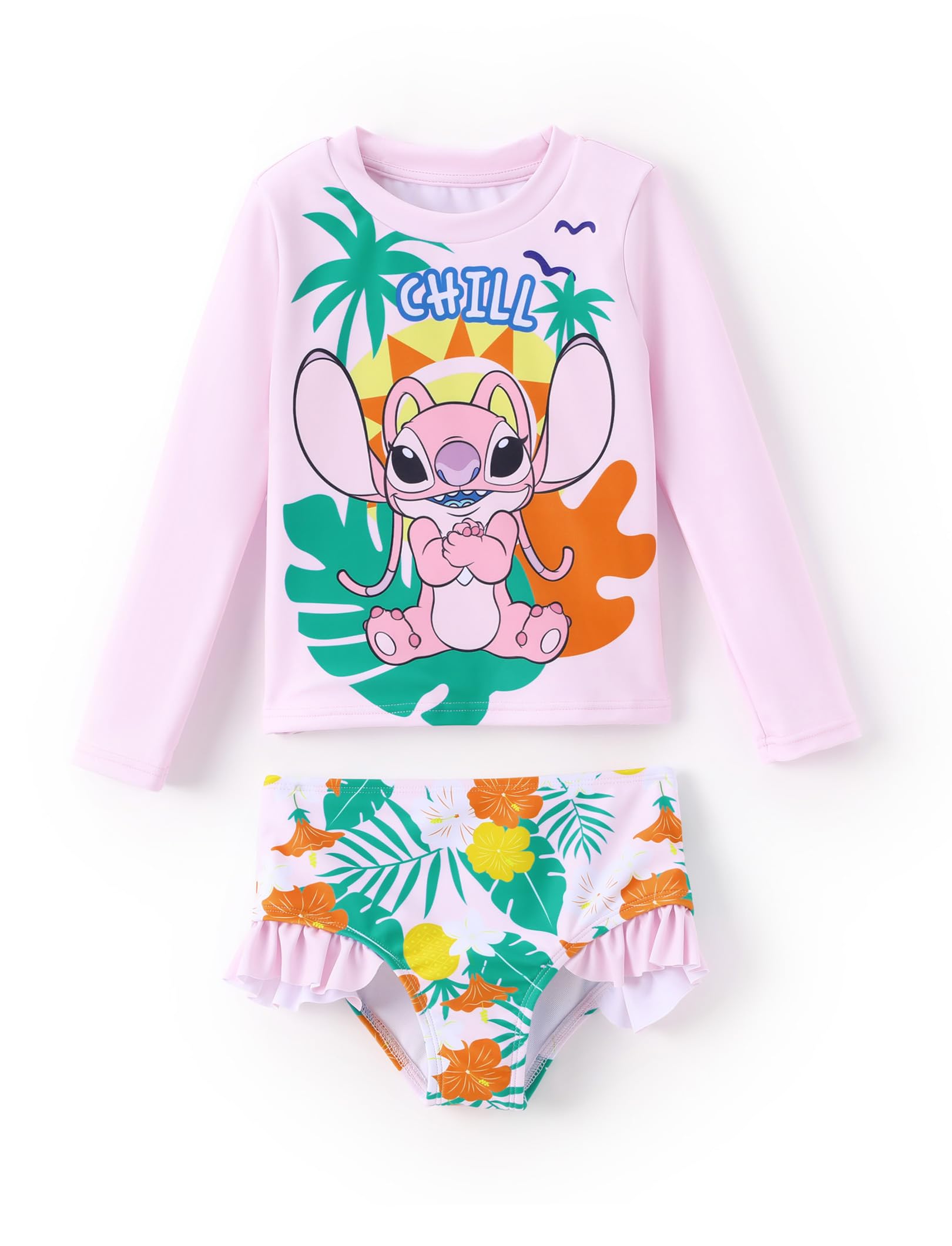 Fato De Banho Disney Lilo &amp; Stitch Tankini Big Girl 8-9 Anos