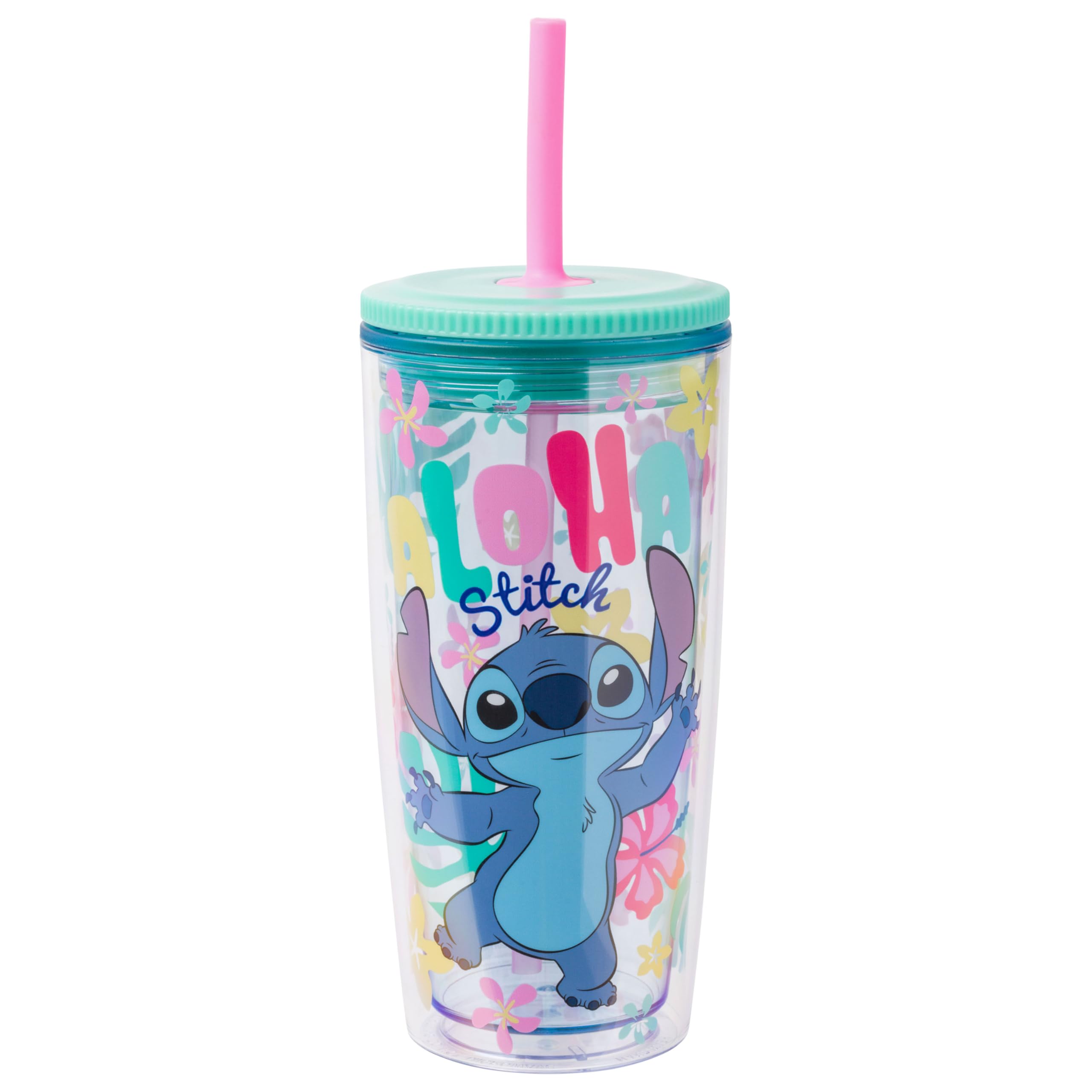 Copo Silver Buffalo Disney Lilo And Stitch “aloha” 600ml